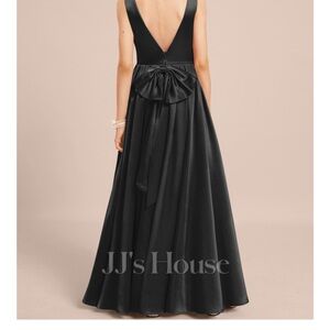 JJs House Black Formal Dress with Bow